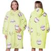 KOC BLUZA Oversize Ciepła Gruba KOCOBLUZA 2w1 XXL OWIECZKA Futrzak [KB-W16]