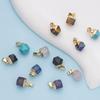 Natural Stone Neckalce Irregular Natural Stone Crystal Pendant Necklace Natural crystal pendant section hexagonal clavicle chain
