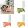 Automatic Refilling Pet Water Bowl Dish Set With 500ml Bottle Removable Tray Anti Tip Base For Small Animals