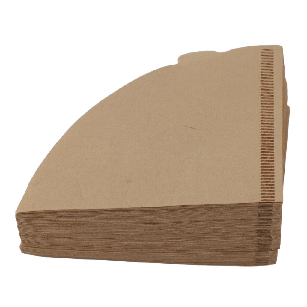 100pcs Coffee Filters Soft Texture Wood Pulp Coffee Filter Paper Cone for Drip Coffee Maker