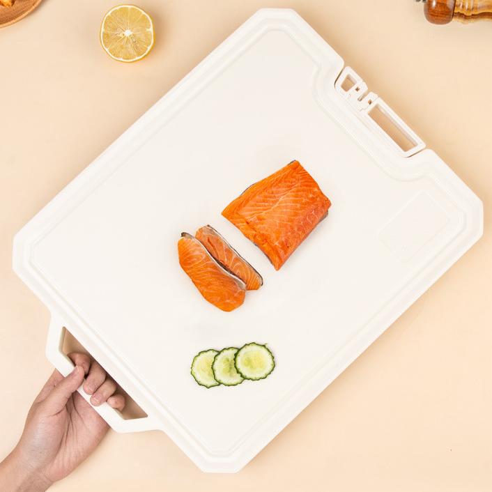 Gemüsebrett Haushalt Edelstahl Doppelseitiges Schneidebrett Etui Brett Küche Klebebrett Nordisch Weiß Kann Ständer Messerplatte