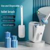 Wall-Mounted No-Dead-Corner Cat Ear Toilet Brush for Home Use