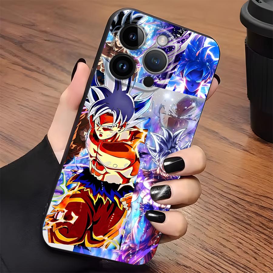 Case for iPhone XS Max XR 13 12 11 17 Pro Max 7 8 15 16 14 Plus 17Air Black Soft Phone Cover Dragon Ball Z Universe Goku