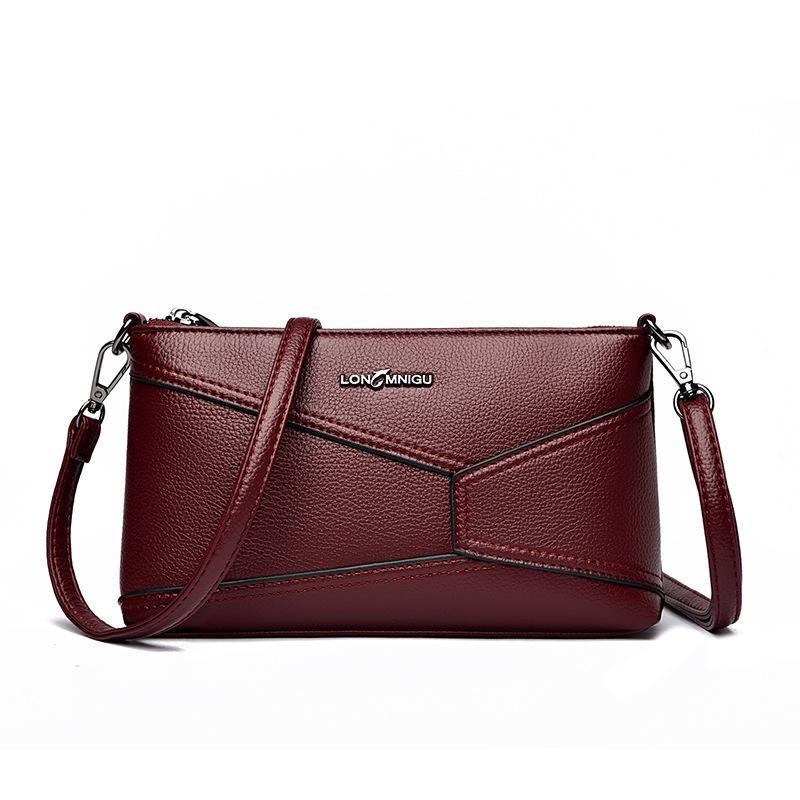 Damen-Einschulter-Leder-Handtasche im High-Class-Stil, Stilvolle Umhängetasche, Muttertasche