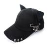 Baseball Cap With Metal Decor For Casual Wear And Sun Protection