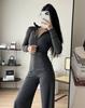 Women Stand Collar Yoga Jacket Nylon Slim Fit Long Sleeve Pilates Training Coat For Spring Summer Autumn