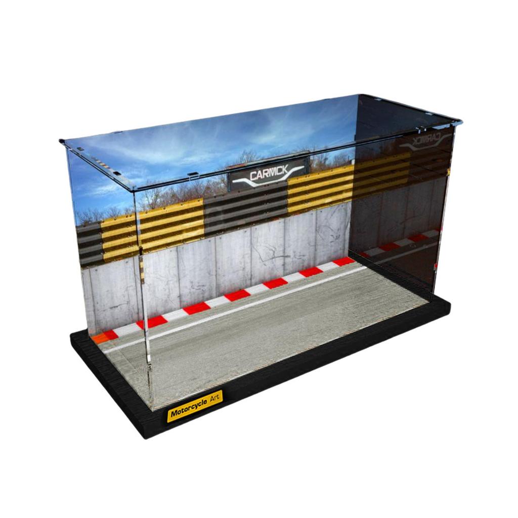1/12 Maßstab Parkplatz Vitrine Acryl Aufbewahrungsbox Showcase Motorradmodell Diecast