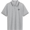 Men's Logo Embroidered Loose Pique Polo Shirt