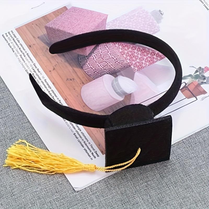 1pc Graduation Cap Headband ,Popular Culture Theme Hair Additions, Doctoral Hat Design, Suitable for Dressing Up And Gifts