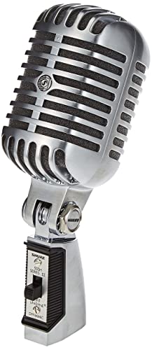 

Shure 55SH Series II Iconic Microphone - Vintage Style, Rich Sound Quality, Rugged Construction, Shock-Mounted Noise Reduction for Vocals & Instrument