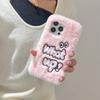 Plush Street Style Cartoon Eye Fashion Soft Phone Case for iPhone 17 Pro Max 16 15 14 13 Pro Cute Girly Fuzzy Protective Cover