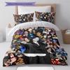 Billie Eilish Pattern Bedding,Quilt Set Quilt Cover Pillowcase Home Birthday Gift (1 * Duvet Cover + 2 * Pillowcase, Without Core)
