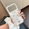 Polka dot magnetic suction bracket 17 for iPhone17promax mobile phone case 15 Apple 16 mobile phone case double mirror