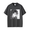 Rock men's shirt O-Neck Short Sleeved Viktor Tso Smoking Graphic Women's oversized Tshirt