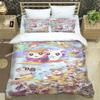 3D Printing Cartoon Lovely Hamtaro Bedding Set Duvet Cover Pillow Set Birthday Gift Boys Quilt Cover Bedding Home Textiles