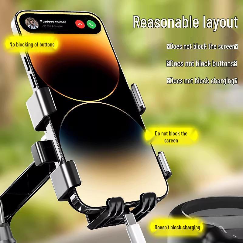 Shockproof Electric Scooter & Bike Phone Holder for Delivery Riders