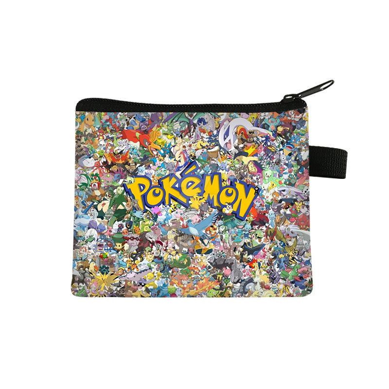 Pikachu Children's Coin Purse, Storage Mini Bag, Cartoon Portable Key Card Bag