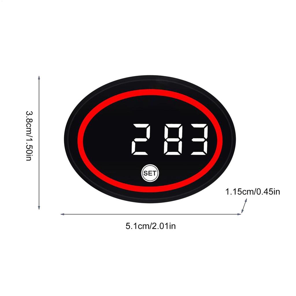 Motorbike Digital Clock Real-Time Monitoring Motorbike Digital Clock Voltage Gauge For Women Teens Cycling Enthusiasts Commuting