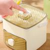 48 Cube Ice Maker with Easy Push Release Lid Ice Bin Built-in Storage Box Ice Cube Tray for Whiskey Cocktails Coffee Beverages