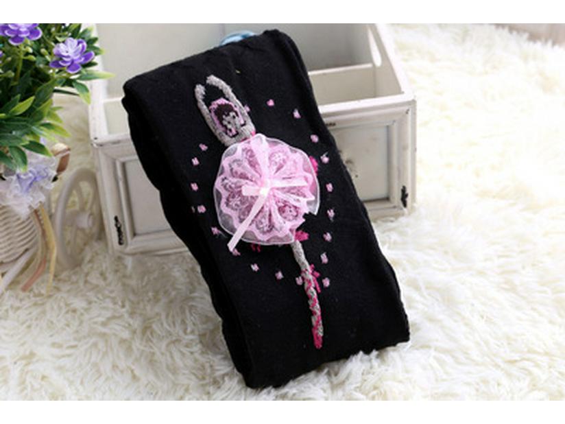 

Весенне-осенние сетчатые вязаные колготки для балетной принцессы для девочек S [Height 85-100CM]