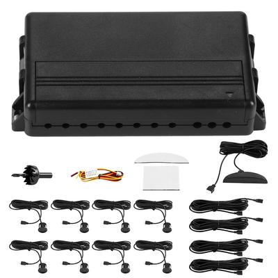 Auto Rückfahr-Backup-Radar Summer LED Parkdetektor Monitorsystem mit 8 Radarsensoren