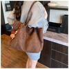 New Suede Commuter Large Capacity Tote Bag 2025 Women's Casual Simple Versatile Ins Shoulder Bag