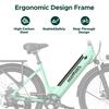 Hillmiles Milecity 1 26 Inch Electric Commuter Bike, 250W City EBike with 7 Speed, 36V 13Ah Removable Battery, Max 80km Range