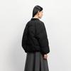 Veromoda 2025 Winter Short Ribbed Collar Loose-Fit 90% White Duck Down Jacket