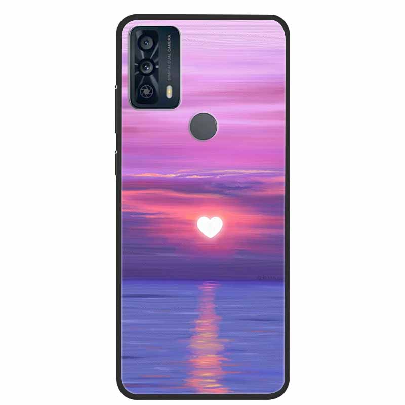 For TCL 20Y 20E Case Luxury Soft Silicone TPU Back Cover For TCL 20Y 20B Phone Cases TCL20Y 20 Y TCL20E Cute 6125F Funda Cartoon