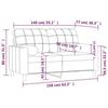 VidaXL Canapé 2 places avec oreillers jaune clair 140 cm tissu, canapé, causeuse, canapé de salon, canapés, canapé 3200787