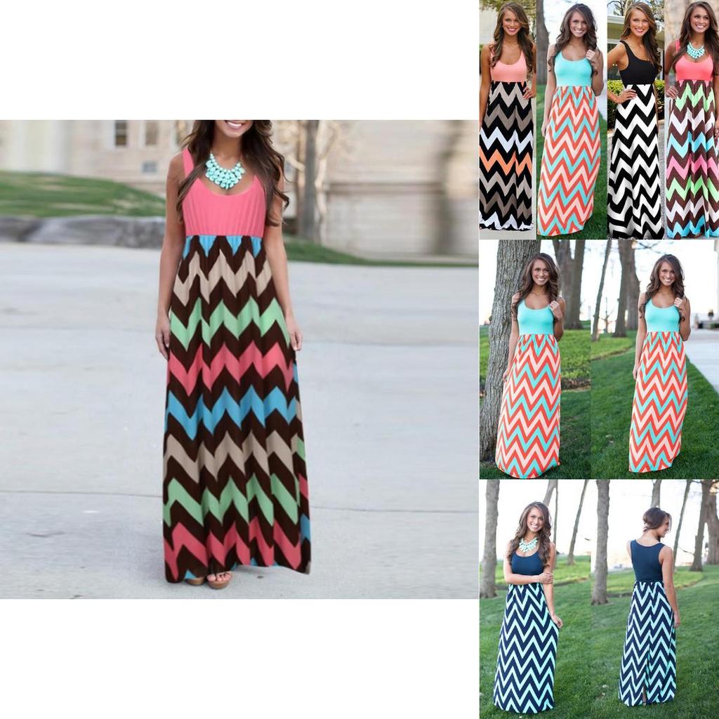 Elegant Women's Boho Long Maxi Evening Cocktail Party Summer Beach Dress Sundress