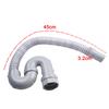 Single Tank Drain Sink Strainer Head S Bend Storage Water Stainless Steel Uninstall 45cm Drain Kit Kitchen Sink