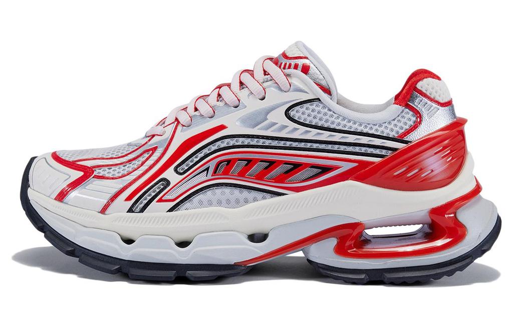 Li Ning Furious Rider BOW Slip Resistant Abrasion Resistant Low top Casual Shoes Men's Red White AZGT067-3
