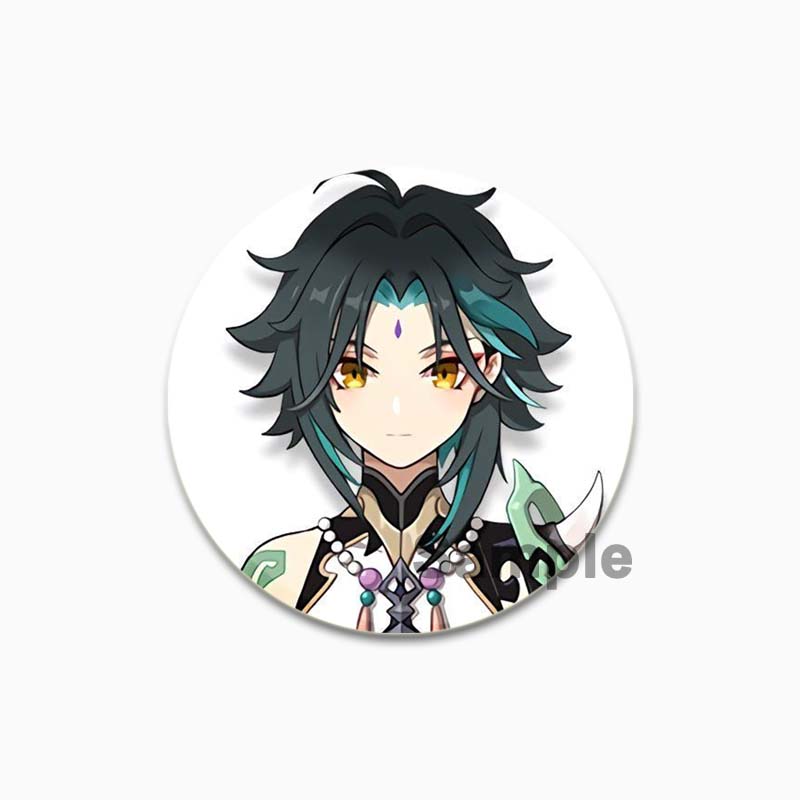 

32/44/58 мм игровая фигурка, брошь, сумка, декор для одежды, коллекция Сяо, значок на воротник, мультяшные булавки для лацканов, ювелирные изделия, подарки 32MM