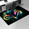 Colorful Swan Chair Mat Office Carpet, Oversized Rug for Home Decor, Sofa Mat, Desk Pad Gift, Suitable for Bedroom, Living Room, Various Rooms