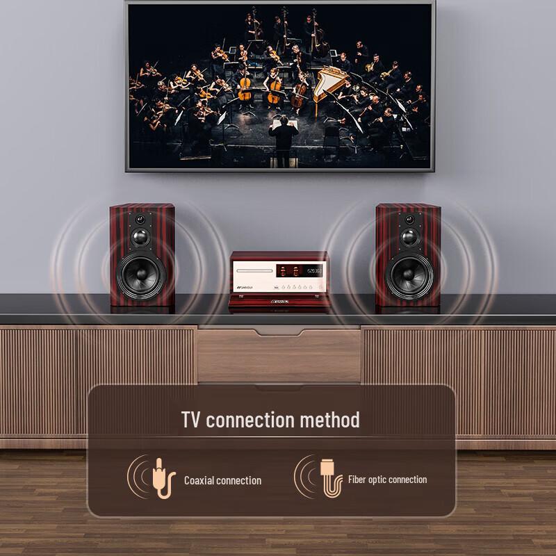 SANSUI N7 HIFI Tube Amplifier CD Audio System Set CN Plug (adapter Included)