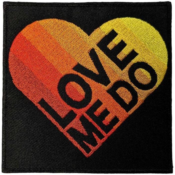 The Beatles Love Me Do Woven Gradient Heart Iron On Patch