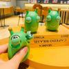 4pcs Funny Grass Worm Squeeze Toys Green Eyes Bounce Worm Squeeze Toys Squeeze Sensory Toys Anxiety Stress Relief Toys