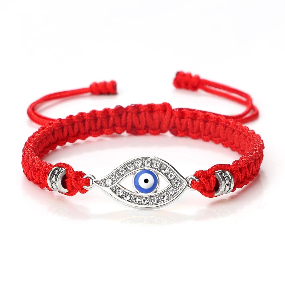 New Red Nylon Thread Evil Eye Braided Bracelet for Women Men Vintage Butterfly Elephant Couple Jewelry Gift