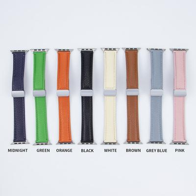 Klassisches Lederarmband mit Magnetverschluss für Apple Watch 8 45mm 41mm Ultra 49mm Echtes Lederarmband für iWatch Serie 7 6 5 38mm 41mm 40mm