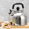 3L Stainless Steel Whistling Tea Kettle Water Boiler Large Capacity Water Kettle for Dorm Outdoor Camping Household Apartment