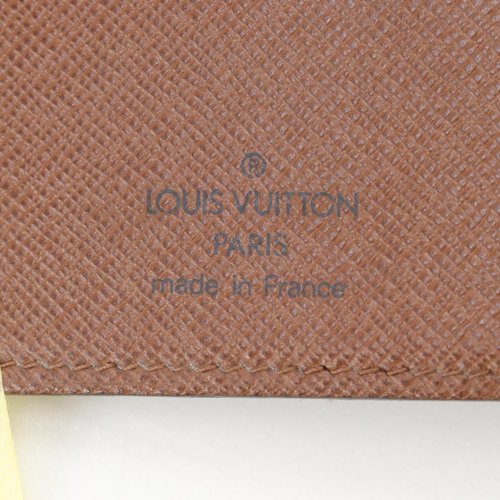 LOUIS VUITTON Porto Papie Zip Bi-Fold Wallet M61207 Brown Monogram canvas Women Used