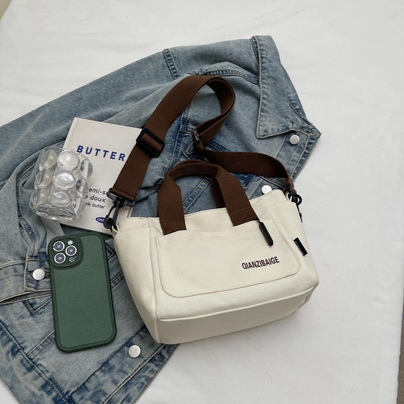 Handbag Letter Printed Canvas Bag Women Shoulder Bag