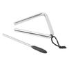 Triangle Percussion Instrument 4 Inch Stainless Steel Hand Percussion Triangle for Music Education Dinner Ringtone