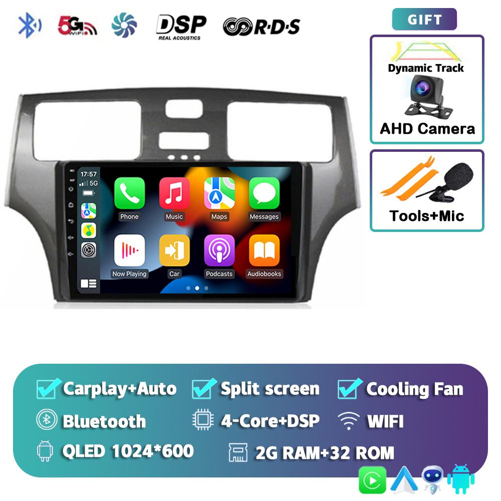 Radio samochodowe Android 14 Carplay Auto dla Lexus ES300 ES330 XV30 ES250 2001 2002 2003 2004 2005 2006 Odtwarzacz multimedialny Stereo 4G DSP