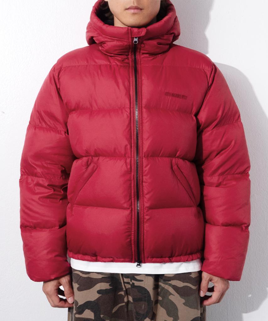Qt8 Garments Rg Duck Down Heavyweight Hoodie Jacket (Red)