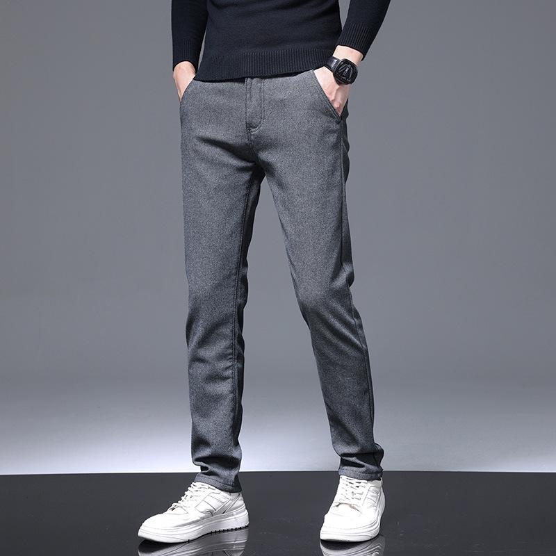 Four Seasons Men's Slim Stretch Casual Korean Pants