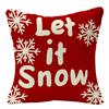 Christmas 40pcs Linen Pillowcase Festive Home Sofa Decoration Pillow Cushion Cover