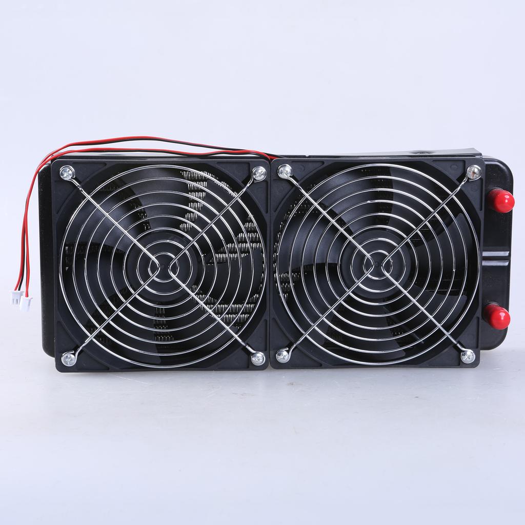 Aluminum Computer Radiator Water Cooling Cooler 2 Fans 240mm For CPU Heatsink
