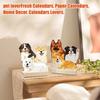 2026 Adorable 3D Pet Illustration Calendar, Cute Cartoon Pet Desktop Ornament,Puppy Design